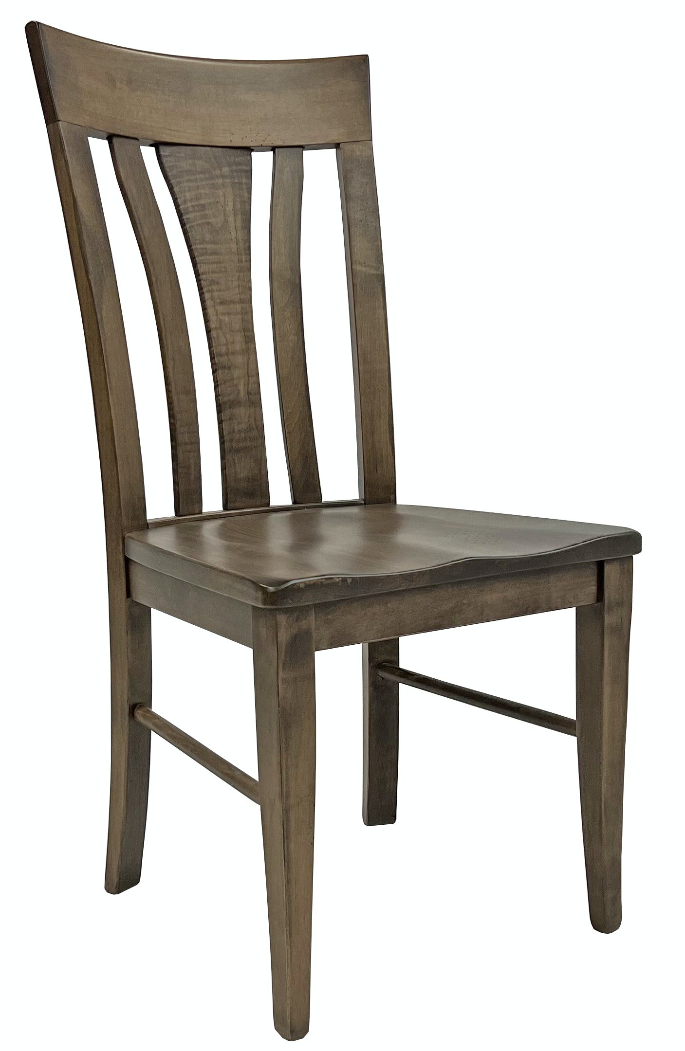 Amish Solid Distressed Maple Tulip Back Chair Talsma Furniture West Michigan's Furniture Store