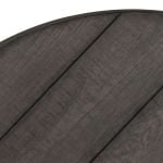 Modern Farmhouse Splay Leg Round Cocktail Table Dusty Charcoal - Image 5