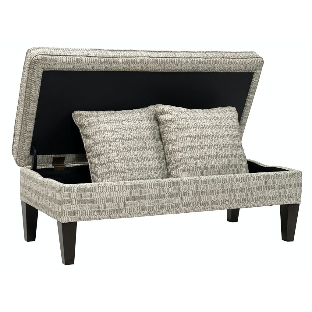 Pillow Top Storage Ottoman Reference: Peony Storage Bench Ottoman With Pillows Talsma Furniture