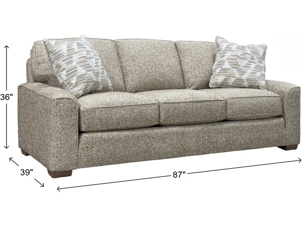 8000 Series Sofa with Pillows - Image 6