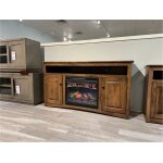 Amish Economy 60" TV Fireplace Console