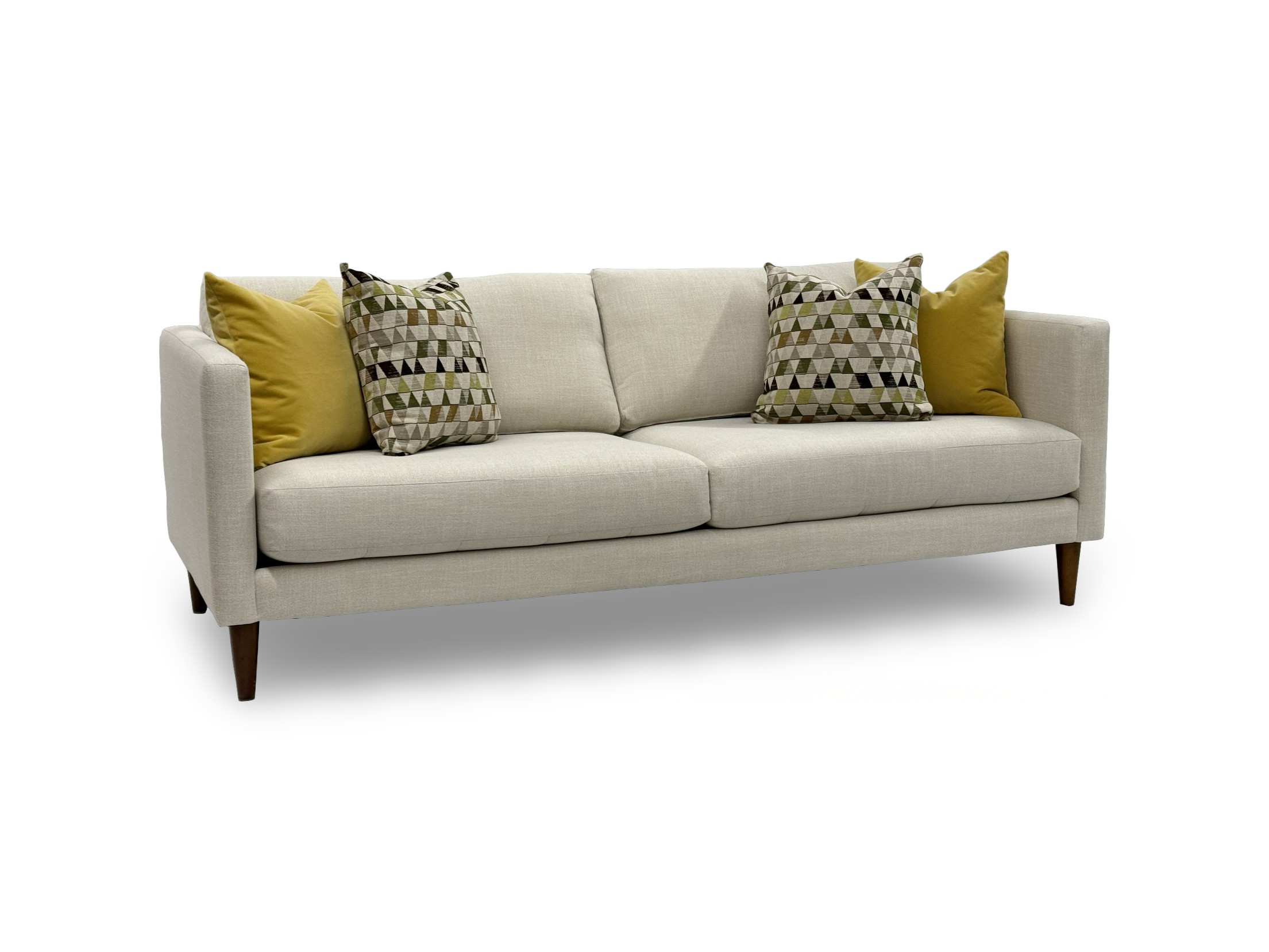 DECR 2M1-01 EFFI IVORPOIN GRESONI-123799-YELLWOODCONE FRUITWHR2019 FOAM Angle Sh Marco Sofa with Pillows - Image 1