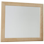 Crafted Oak Landscape Mirror Bleached White