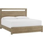 Modern Loft Queen Panel Bed Khaki
