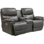 Trouper Reclining Console Loveseat