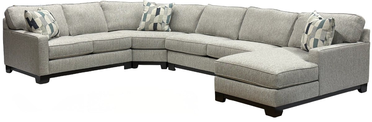 JLOU S0405____ SUGA PEBB SECT PKG-P607422-GEMINI 4PC SECT - SUGA PEBB PKG CROP 1200 Gemini Four Piece Sectional - Image 1