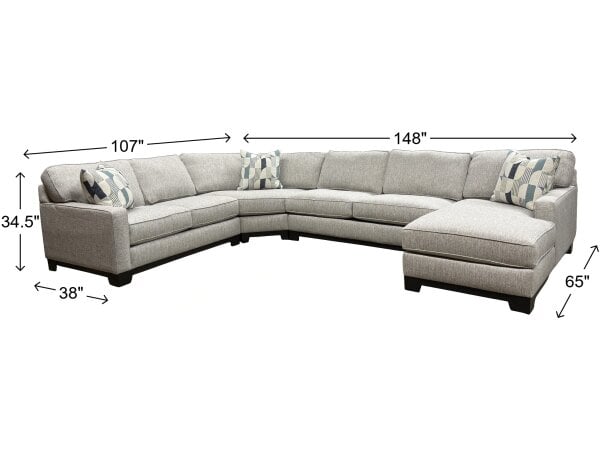 Gemini Four Piece Sectional - Image 3