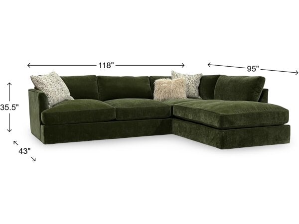 Leon Two Piece Sectional - Image 4
