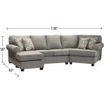 Kudo Sand Sectional with Pillows - Image 4
