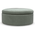 Large Round Storage Ottoman
