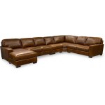 Maple All Top Grain Leather Sectional