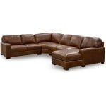Maple All Top Grain Leather Sectional