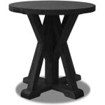 Todays Traditions Round End Table Black