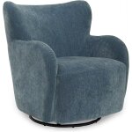 Luxury Blue Swivel Chair
