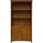 72" Bookcase with Doors - Image 3