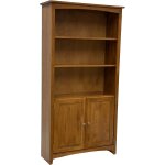 72" Bookcase with Doors