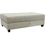 Naples Ivory Storage Ottoman