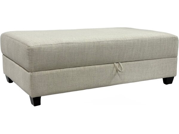 Naples Ivory Storage Ottoman Ottomans & Poufs Customizable
