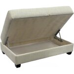 Naples Ivory Storage Ottoman - Image 2