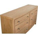 Newbury 6 Drawer Dresser Natural - Image 5