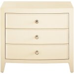Newbury 3 Drawer Nightstand Parchment - Image 3