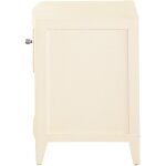 Newbury Bedside Table Parchment - Image 3