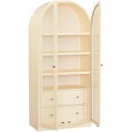 Newbury Arched Cabinet Parchment - Image 4