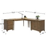 Modular Wedge Desk and Return with Cabinets - Image 3
