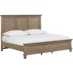Oxford King Panel Bed Tan