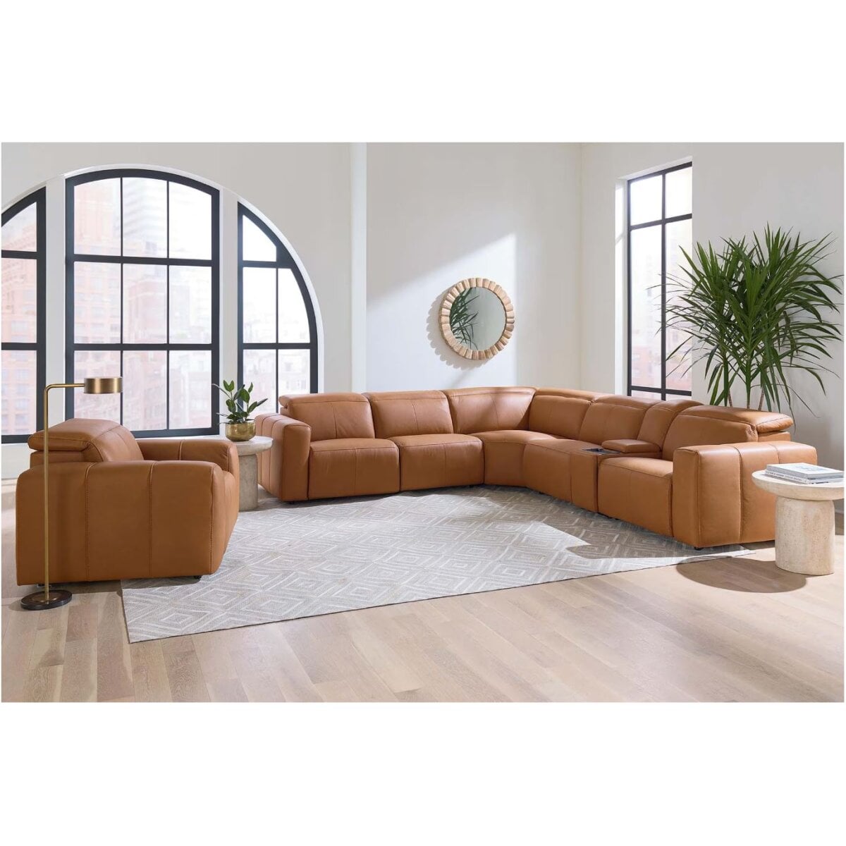 Airy Leather Power Reclining Sectional – Talsma Furniture - West