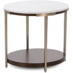 Emery Oval End Table