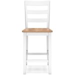 Two Toned Counter Height Stool White - Image 5