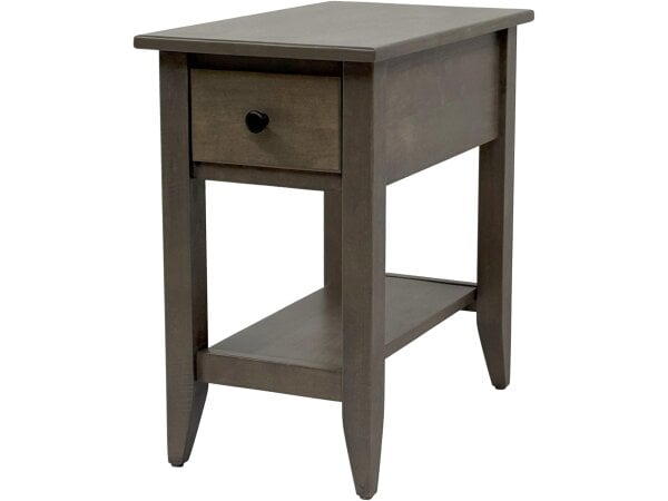 Driftwood Chairside Table One Drawer End tables Amish Works