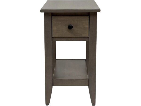 Driftwood Chairside Table One Drawer - Image 4