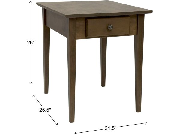 Shaker Large End Table Flagstone - Image 3