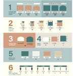 Design Lab Queen Plain French Blue Headboard - Image 2