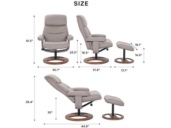 Avery Chair and Ottoman Mushroom - Image 7