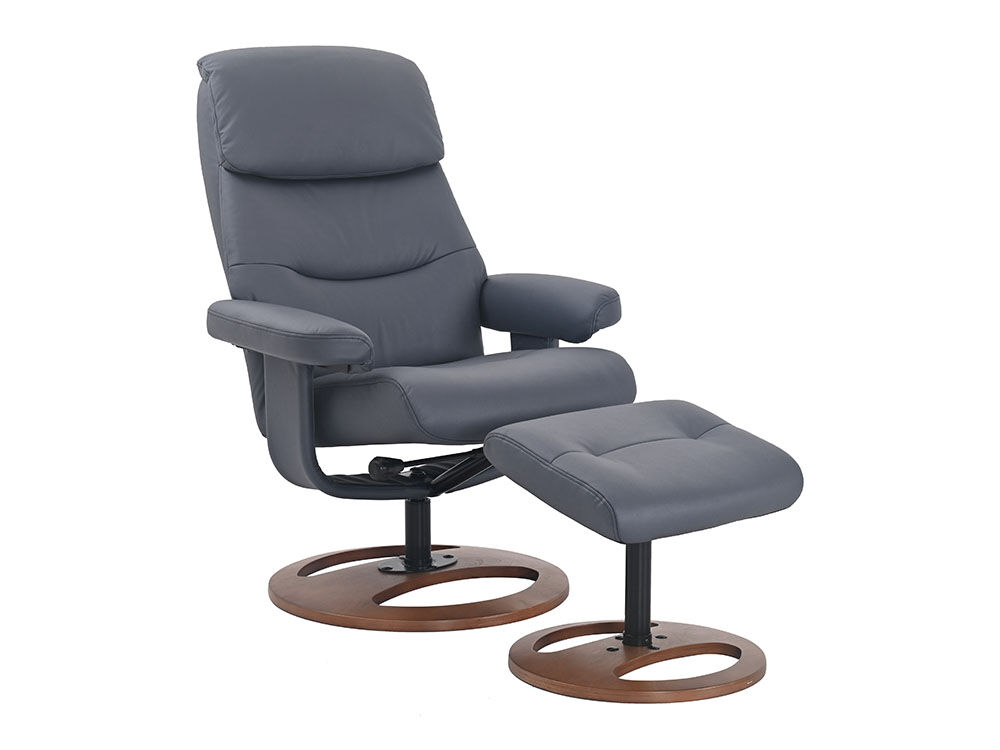 BENDS-7895A-HK042149_03 Avery Chair and Ottoman Steel Blue - Image 1