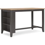 Gesthaven Counter Height Table and Four Stools Natural Brown - Image 3