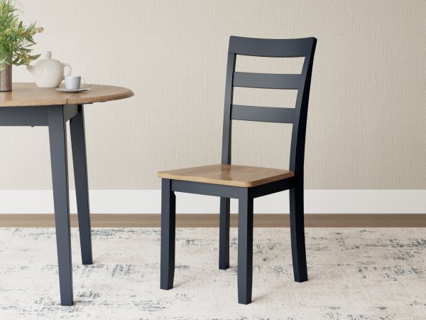 Gesthaven Side Chair Natural Blue - Image 2