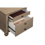 Oxford Two Drawer Nightstand Tan - Image 3