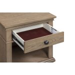 Oxford One Drawer Nightstand Tan - Image 3