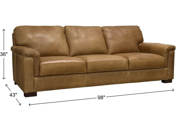 Madison Leather Sofa - Image 6