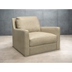 Caruso Bone Leather Swivel Chair - Image 2