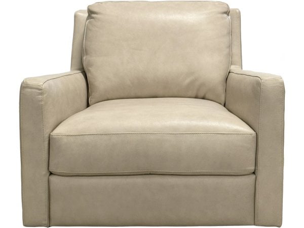 Caruso Bone Leather Swivel Chair - Image 3