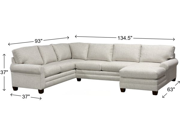 Carolina Sectional with Premier Memory Foam Seating - Image 3