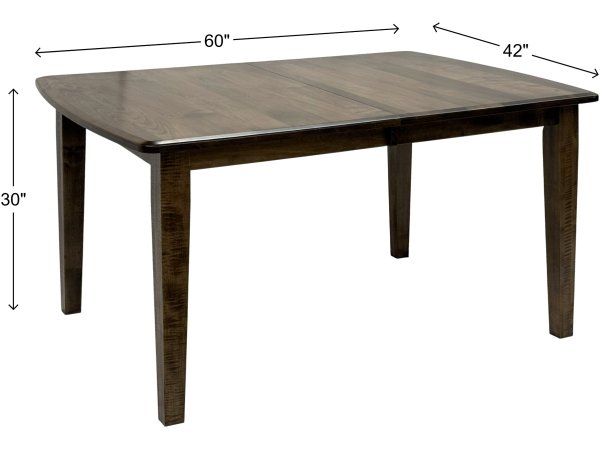 Shaker Maple 42x60 Dining Table - Image 4