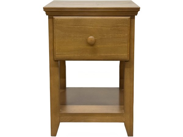 1 Drawer Night Stand Pecan - Image 3