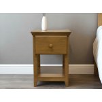 1 Drawer Night Stand Pecan - Image 2