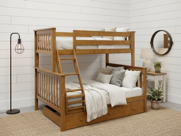 Twin Trundle with Slats Pecan - Image 2